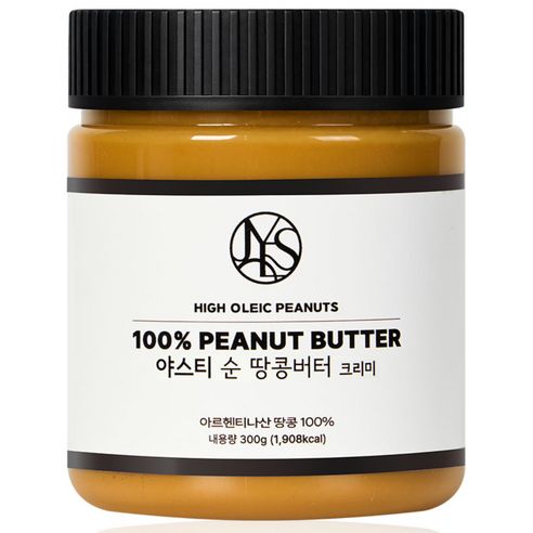 상품 이미지: 야스티 순 땅콩버터 크리미 100% 무첨가, 300g, 1개