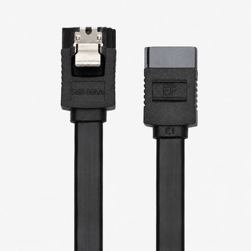 상품 이미지: 에이제이에스 SATA3 케이블 일자형 락타입 6Gbps 50cm 10개입