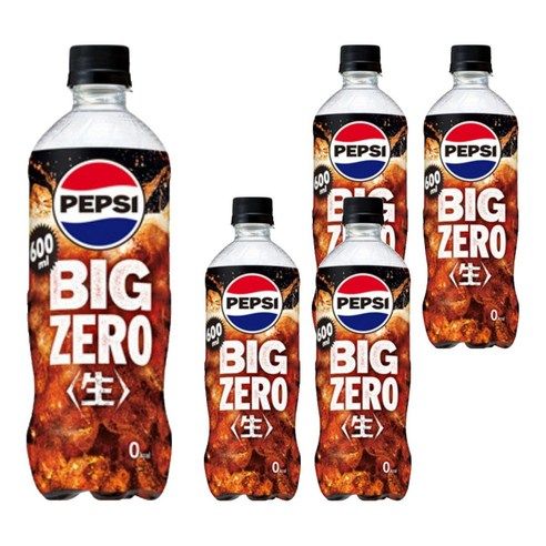 상품 이미지: 펩시 빅 제로 생, 5개, 600ml