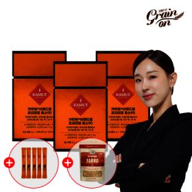 상품 이미지: 그레인온 카무트 브랜드밀 프리미엄 효소90 3개월분(3gx90포) +추가 5포 +파로280g