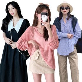 상품 이미지: (12%)땡모아 4320원~ 선착순 한정수량 여름 클리어런스 역대급 특가세일 니트/블라우스/가디건/팬츠