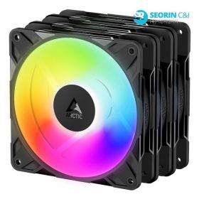 상품 이미지: 서린공식 ARCTIC P12 Pro ARGB 리버스 블랙 3팩