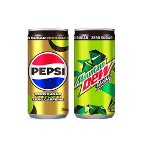 상품 이미지: 펩시제로라임 제로카페인 210ml 30캔+마운틴듀 제로 210mlx30입