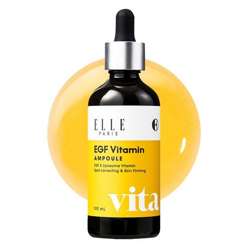 상품 이미지: ELLE PARIS EGF 비타민 기미 탄력 집중앰플, 1개, 100ml