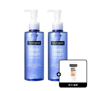 상품 이미지: 뉴트로지나 딥클린 클렌징 오일 200ml 2개 + 뉴트로지나 아크네 클렌징 폼 10g 1개 증정