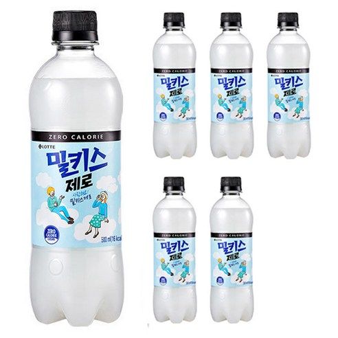 상품 이미지: 밀키스 제로, 500ml, 6개