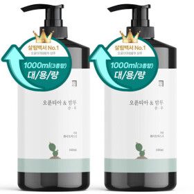 상품 이미지: 1+1 살림백서 약산성 두피 샴푸 1L 화이트머스크향 정수리냄새 향기좋은 사춘기 청소년