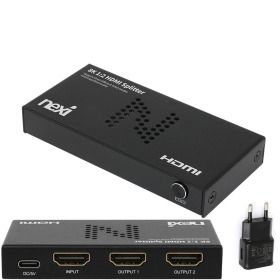 상품 이미지: EDID 8K HDMI 분배기 1대2 60Hz 고해상도 모니터 분할기 오디오 패스스루 동시화면 TV 프로젝터 연결 확장