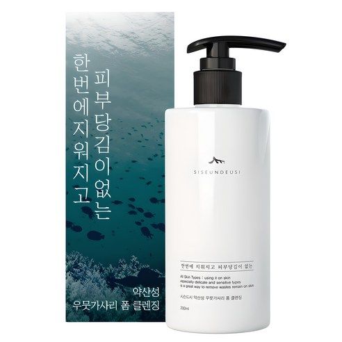 상품 이미지: 시슨드시 한번에 지워지고 피부당김이 없는 약산성 우뭇가사리 폼 클렌징, 1개, 200ml