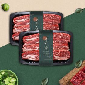 상품 이미지: (롯데백화점)웰던푸드 호주산 LA갈비 2kg (1kg x 2팩냉동) (예약상품 2026.09.07 부터 발송)