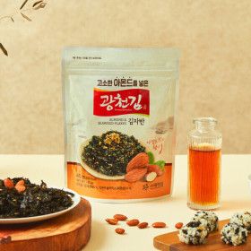 상품 이미지: (신선집중) 광천김 고소한 아몬드가 들어간 김자반 40g x 10봉 / 고소함과 바삭함의 완벽한 조화
