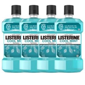 상품 이미지: 리스테린 쿨민트 입냄새제거 상쾌한 가글 750ml X 4개