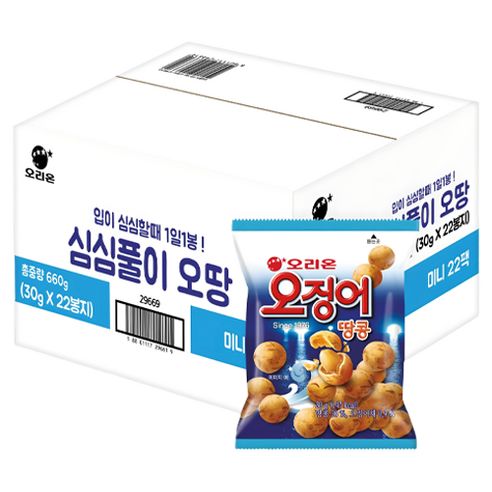 상품 이미지: 오징어땅콩, 30g, 22개