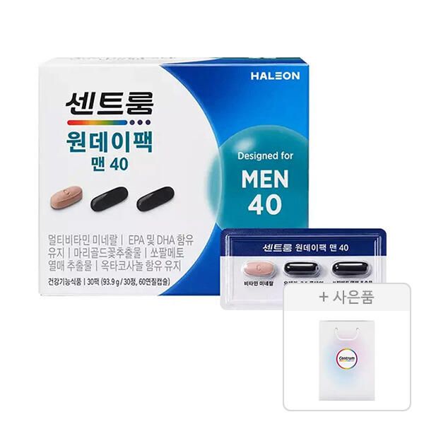 상품 이미지: 센트룸 원데이팩 맨40, 1개 + 증정(쇼핑백, 1개)