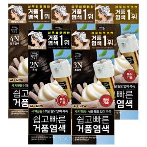 상품 이미지: 미쟝센 올뉴 쉽고빠른 거품 새치 염색약 1+1 (2N 3N 4N 5N 6N) 흑색 짙은 흑갈색