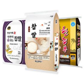 상품 이미지: (신선집중) 푸드앤픽 자연이 숨쉬는 찹쌀 20kg 국내산 찰벼 25년산