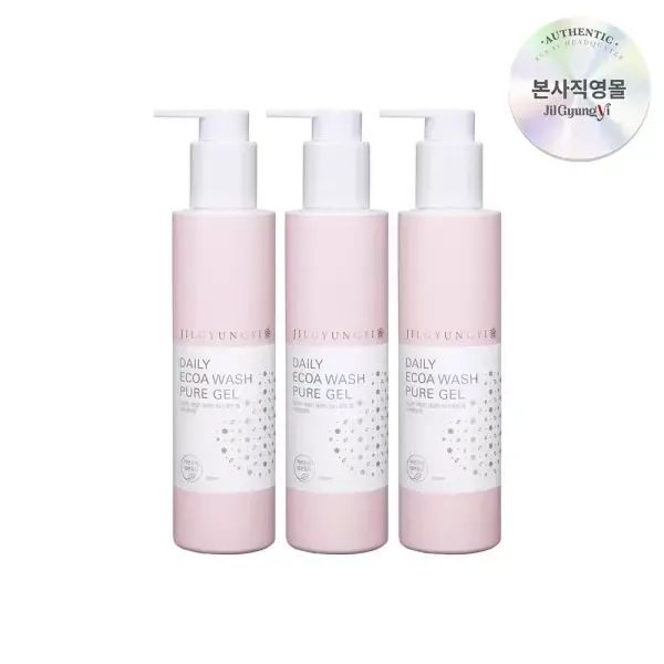상품 이미지: [소비기한 27.08][질경이] 여성청결제 데일리 에코아워시 퓨어젤 200ml 3개