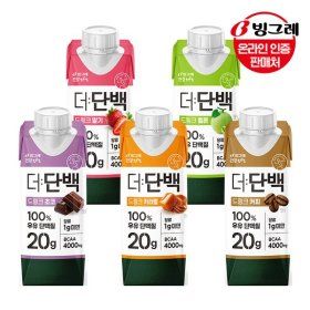 상품 이미지: 빙그레 더단백 드링크 5종 250ml 18팩 /단백질/프로틴