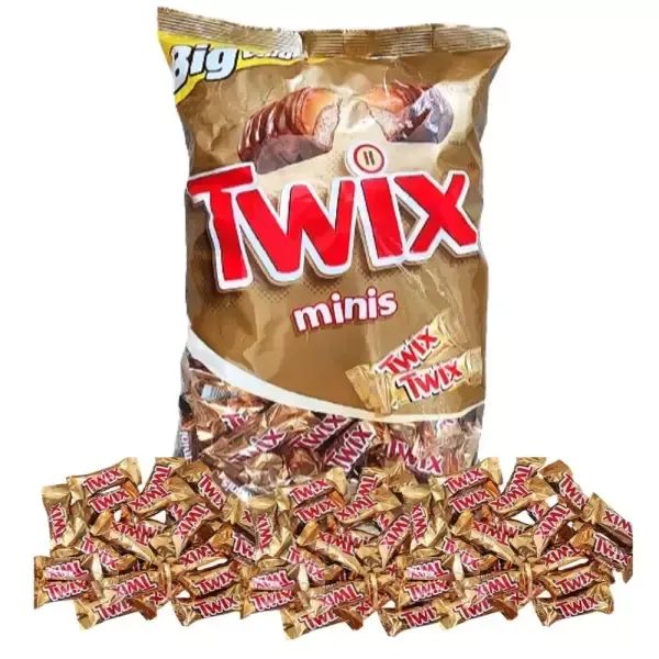 상품 이미지: 트윅스 미니 대용량 1.4kg 초코바 어린이 학교 간식 디저트 개별포장 Twix 초콜렛 코스트코