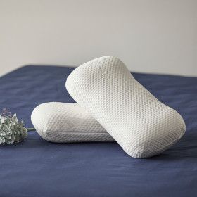 상품 이미지: (단하루 20%) 알러씰 텐셀 방수 메모리폼 베개 냉감 메모리폼 / 땅콩형 / 웨이브형