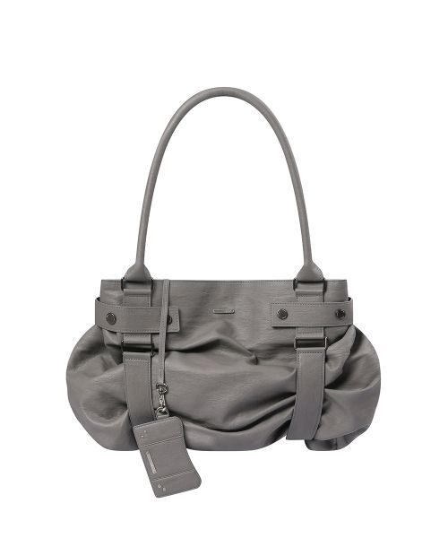 상품 이미지: Pleats belted big bag and wallet GREY