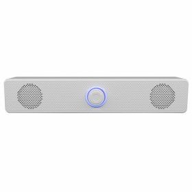 상품 이미지: 유선 USB 사무실 사무용 PC 컴퓨터 사운드바 스피커 저가 사운드바 화이트