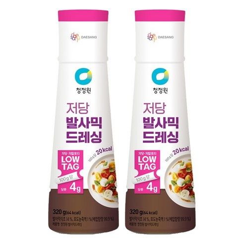 상품 이미지: 청정원 저당 발사믹 드레싱, 320g, 2개