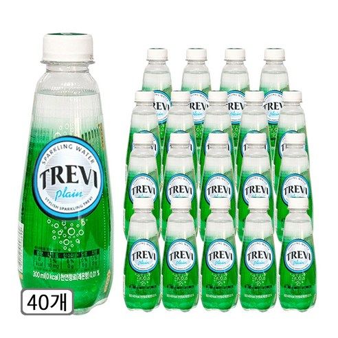 상품 이미지: 트레비 탄산수 플레인, 300ml, 40개
