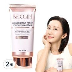 상품 이미지: [홈쇼핑완판템] 전인화의 비오진 알부민 멜라 리셋 톤업 선 크림 SPF50+ PA++++, 2개, 50ml