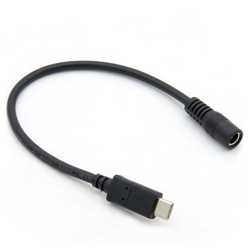 상품 이미지: 컴스 Type C 변환 DC 5.5 케이블 USB 3.1 Type C Male DC Female BT641