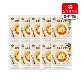 상품 이미지: 올반 아삭 김치볶음밥 10개 세트 (220gX10개) 냉동 편의식 PC방 볶음밥