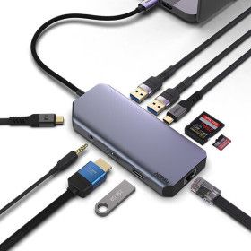상품 이미지: USB C타입 10in1 4K 60hz Gen2 10Gbps 멀티 허브 MH410