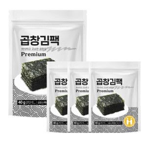 상품 이미지: 해농 곱창김팩 40g X 4봉 / 지퍼팩 포장 반찬용 조미 곱창김