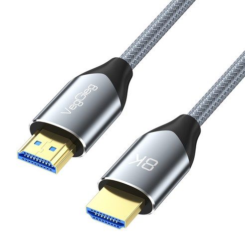 상품 이미지: 베지그 V-H4 시리즈 HDMI 2.1 8K 그레이 메탈 프리미엄 케이블