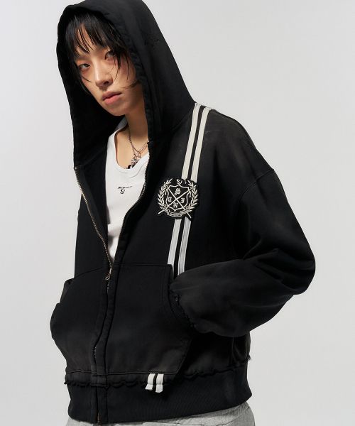 상품 이미지: LAUREL ZIP HOODIE BLACK