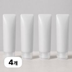 상품 이미지: 로멀리 똑딱이 화장품 소분 공병 50ml, 4개, 반투명