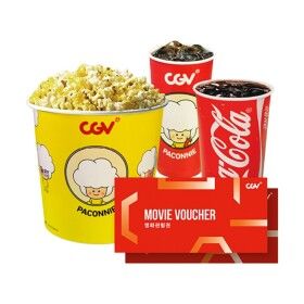 상품 이미지: (CGV) 2인 패키지(관람권 2매+CGV콤보)