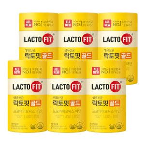 상품 이미지: 락토핏 골드 50포 6통(300일분) All New 리뉴얼 보장균수 40억CFU