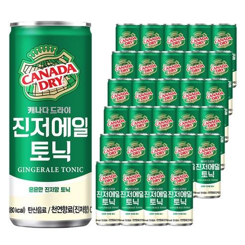 상품 이미지: 캐나다드라이 진저에일 토닉, 250ml, 30개