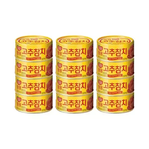 상품 이미지: 동원 고추참치 150g, 4입, 3개 (총 12개)