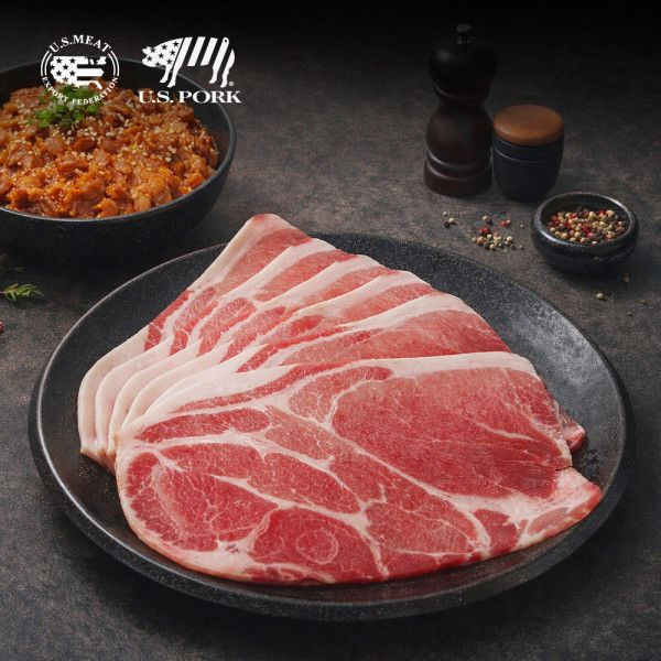 상품 이미지: (신선집중) 누리푸드 미국산 프리미엄 목살과 앞다리살 250g x 8팩 (총2kg)