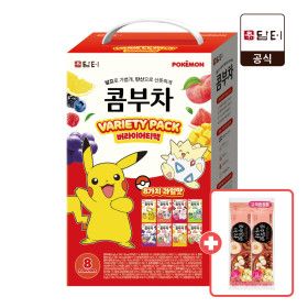 상품 이미지: 담터 포켓몬_콤부차 버라이어티팩 8종 10T (총 80T) / 공주알밤 2T 증정