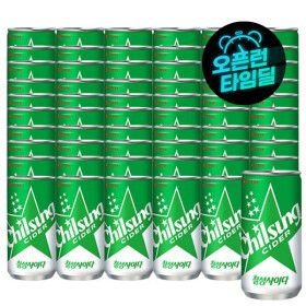 상품 이미지: (타임딜) 칠성사이다 210ml x 60캔 (2박스)