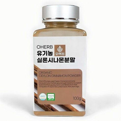 상품 이미지: 유기농 해썹 ALBA등급 실론시나몬 계피가루, 1개, 100g