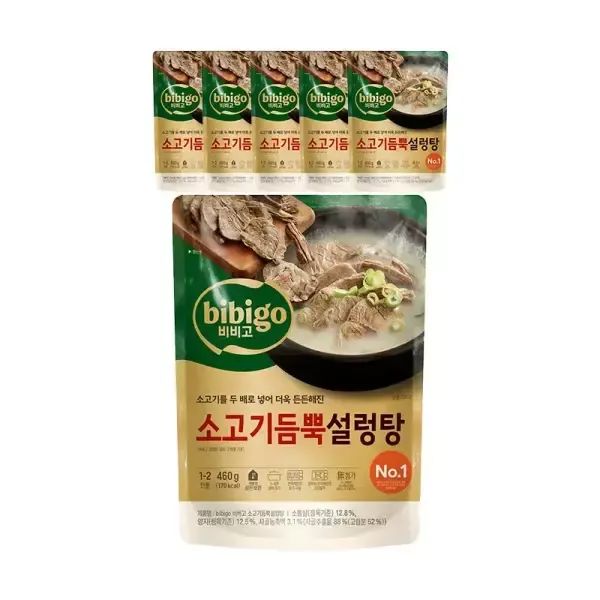 상품 이미지: CJ 비비고 소고기듬뿍설렁탕 460g, 6개