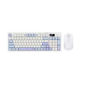상품 이미지: 지클릭커 오피스프로 WMK90 사일런스 M 무소음 무선 블루투스 LCD 키보드 마우스 세트 94 Sky City RC1