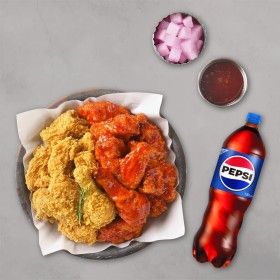 상품 이미지: (멕시카나치킨) 후라이드반양념반+콜라1.25L