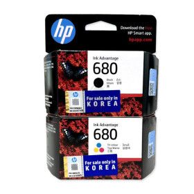 상품 이미지: HP NO.680 정품 잉크 (F6V27AA/검정+F6V26AA/칼라) 데스크젯 1110 2100 3600 3700 3800 4500