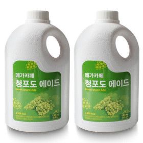 상품 이미지: 메가카페 청포도 에이드 1.85kg/1.5L 2개세트