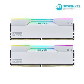 상품 이미지: 서린공식 에센코어 클레브 DDR5-6000 CL30 CRAS V RGB 화이트 AMD 패키지 서린 (32GB(16Gx2))